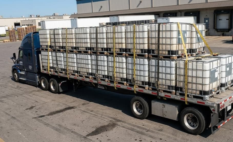 Loaded and secured for delivery across the tri-state